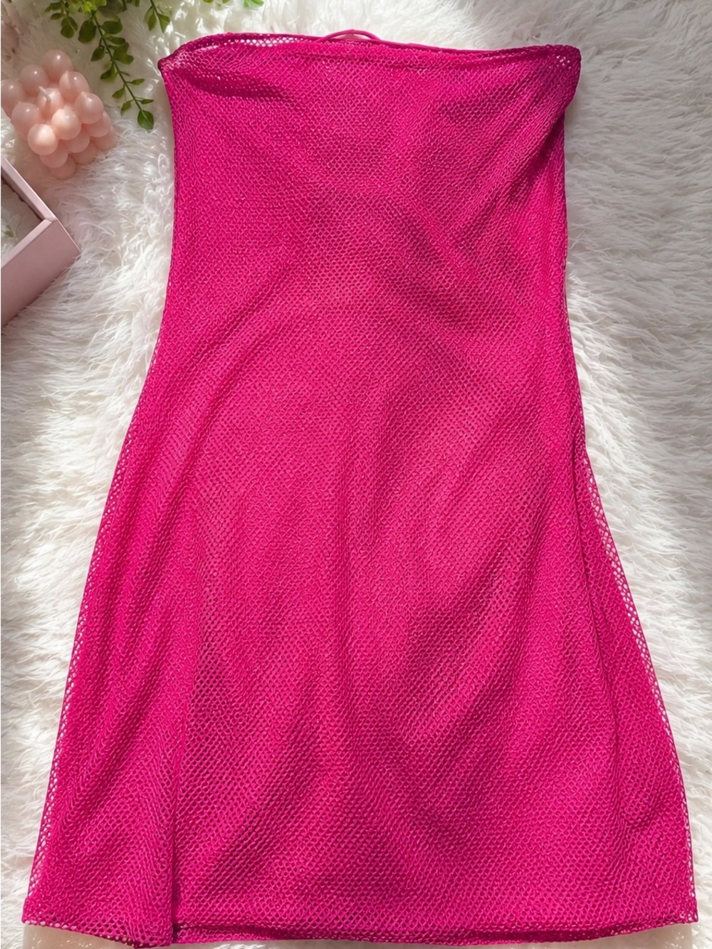 Barbie Pink Mesh Beach Dress